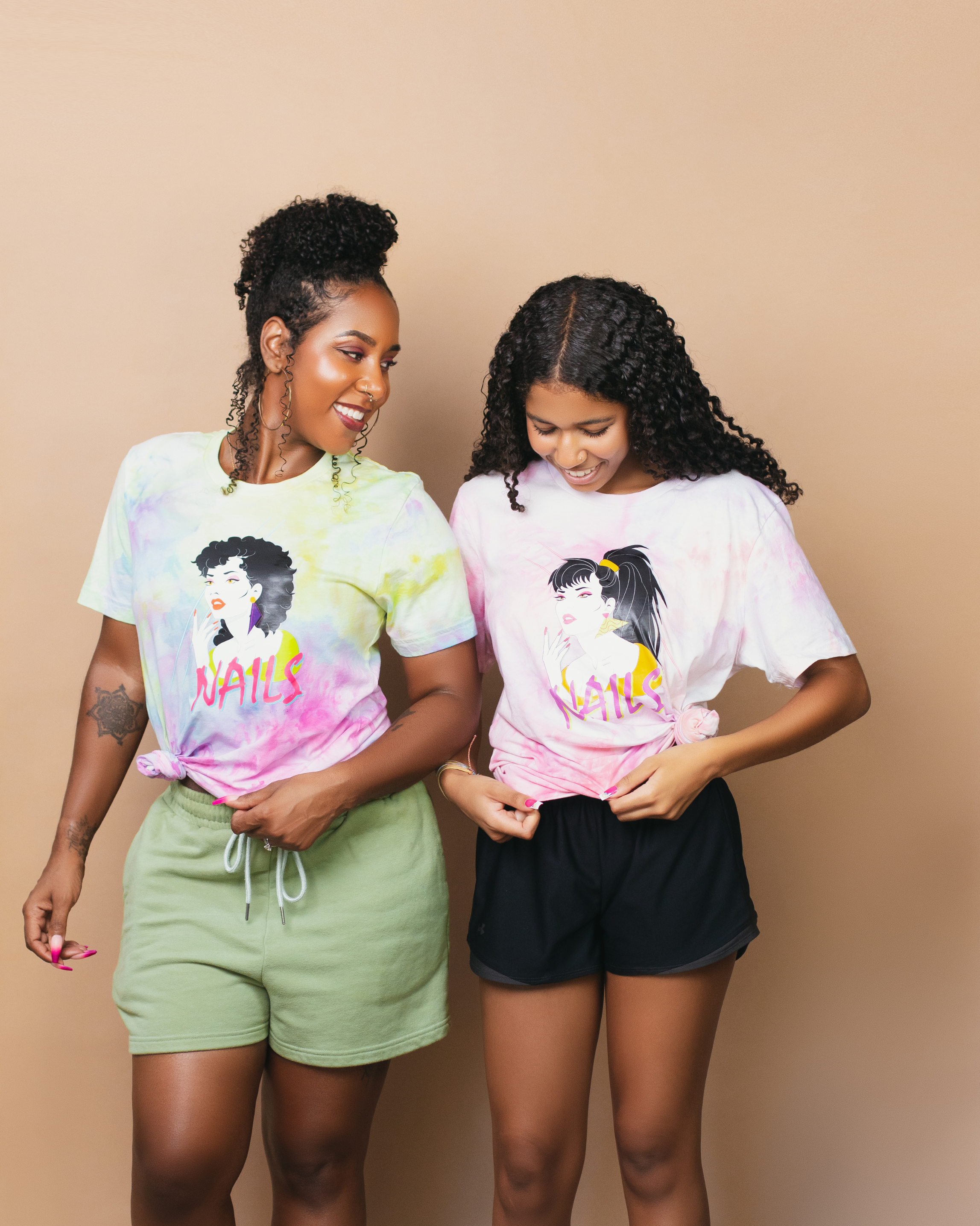 Flashback to the 80s!-Tie Dye Graphic Tee – The Sacred Nail.Art